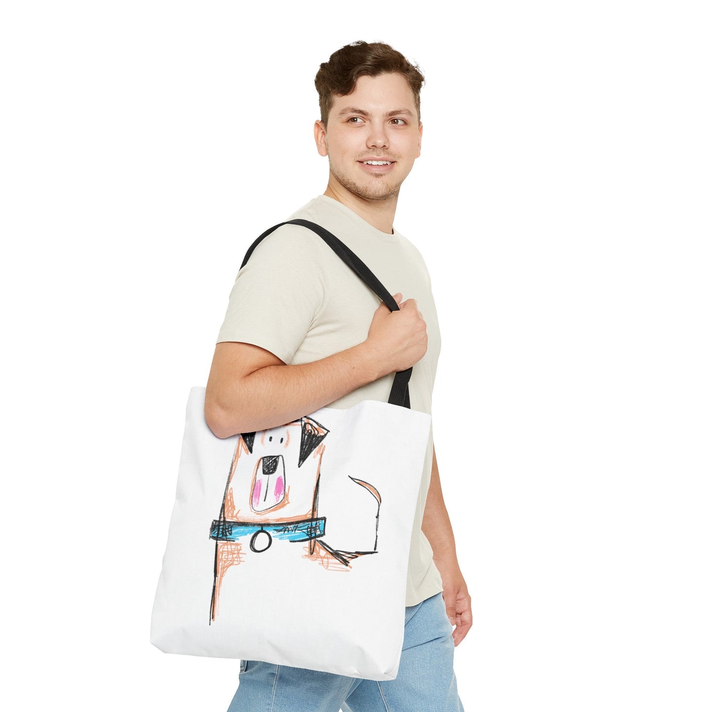 Blue collar dog Tote Bag - The muggin shop