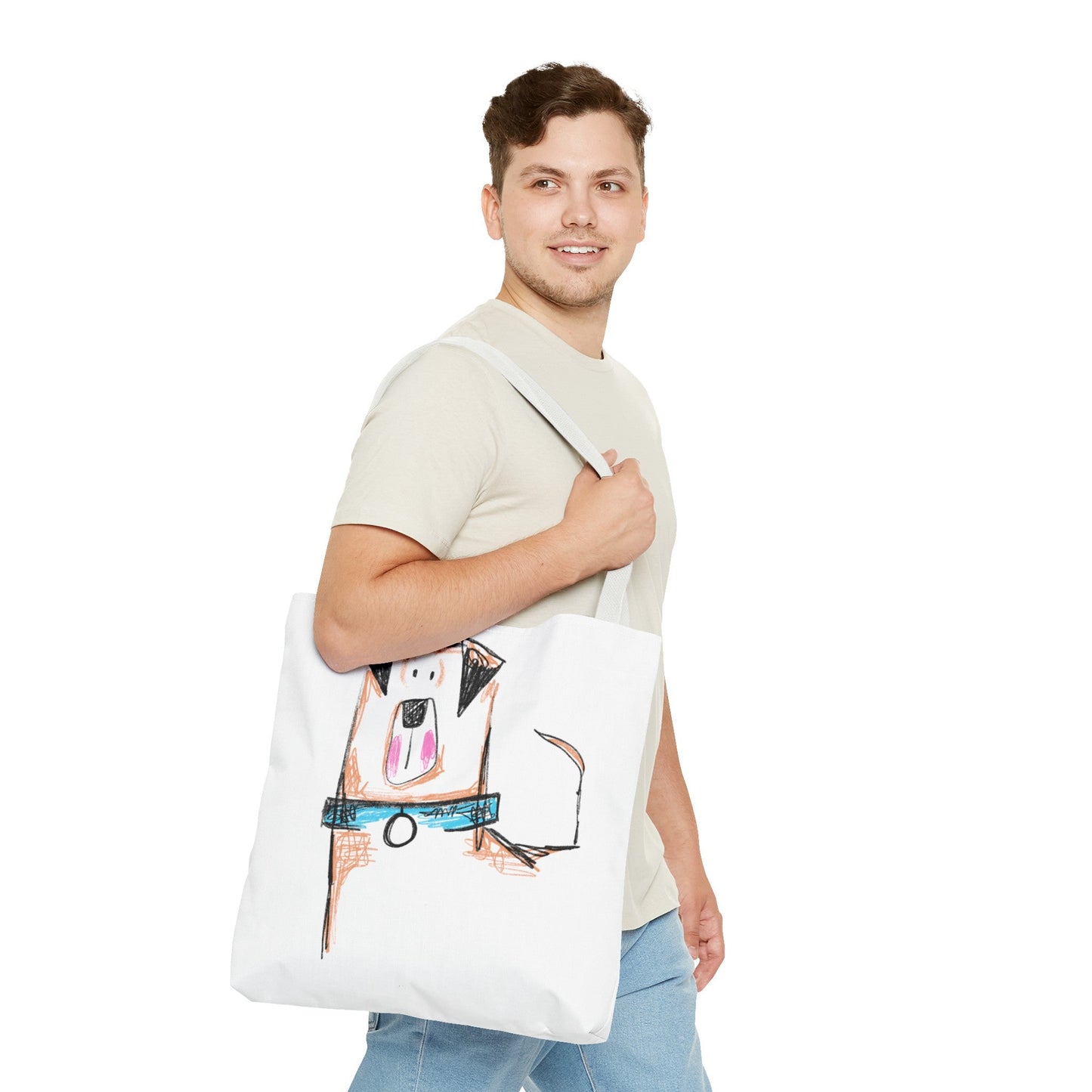 Blue collar dog Tote Bag - The muggin shop