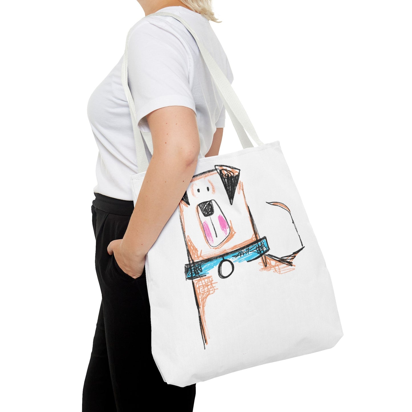 Blue collar dog Tote Bag - The muggin shop