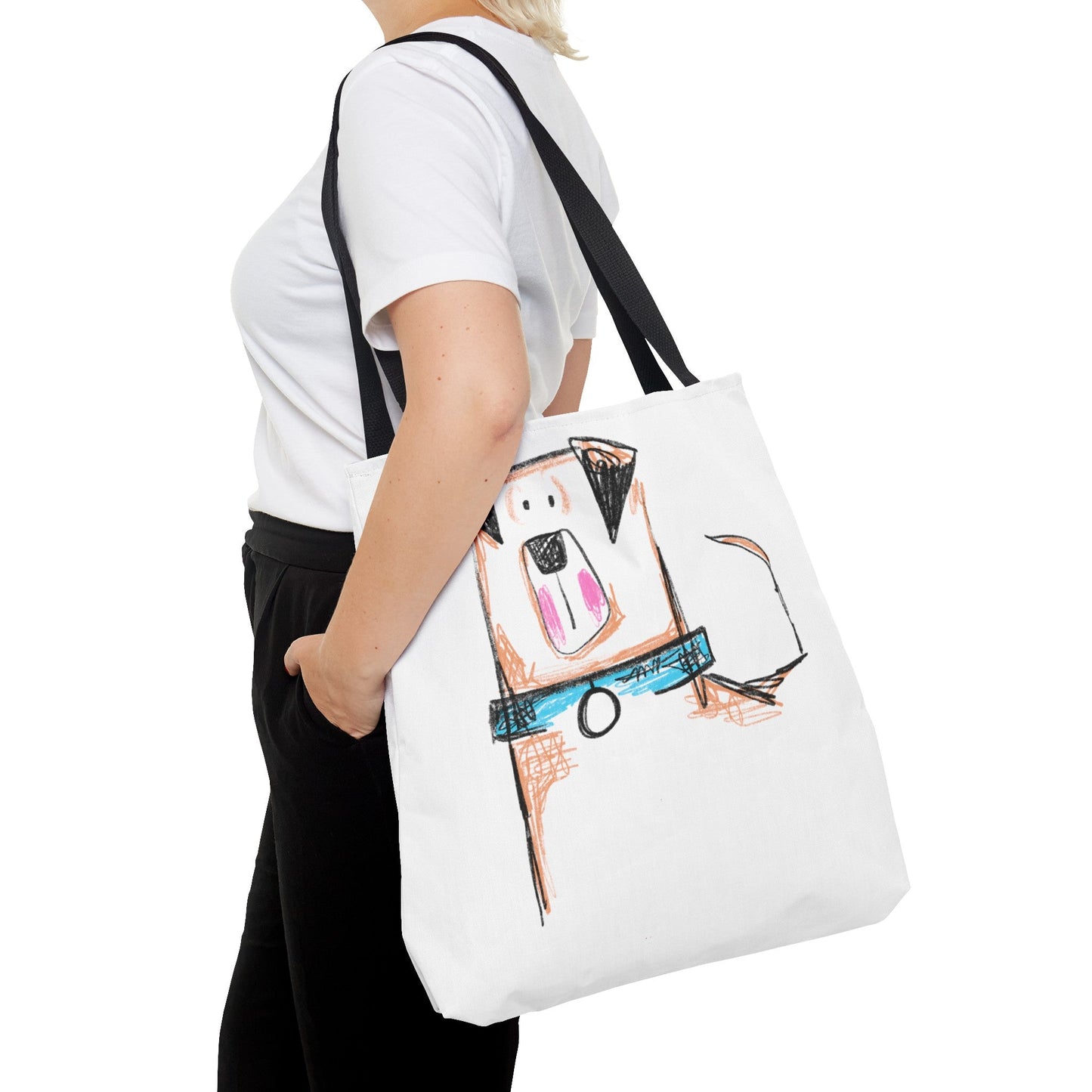 Blue collar dog Tote Bag - The muggin shop