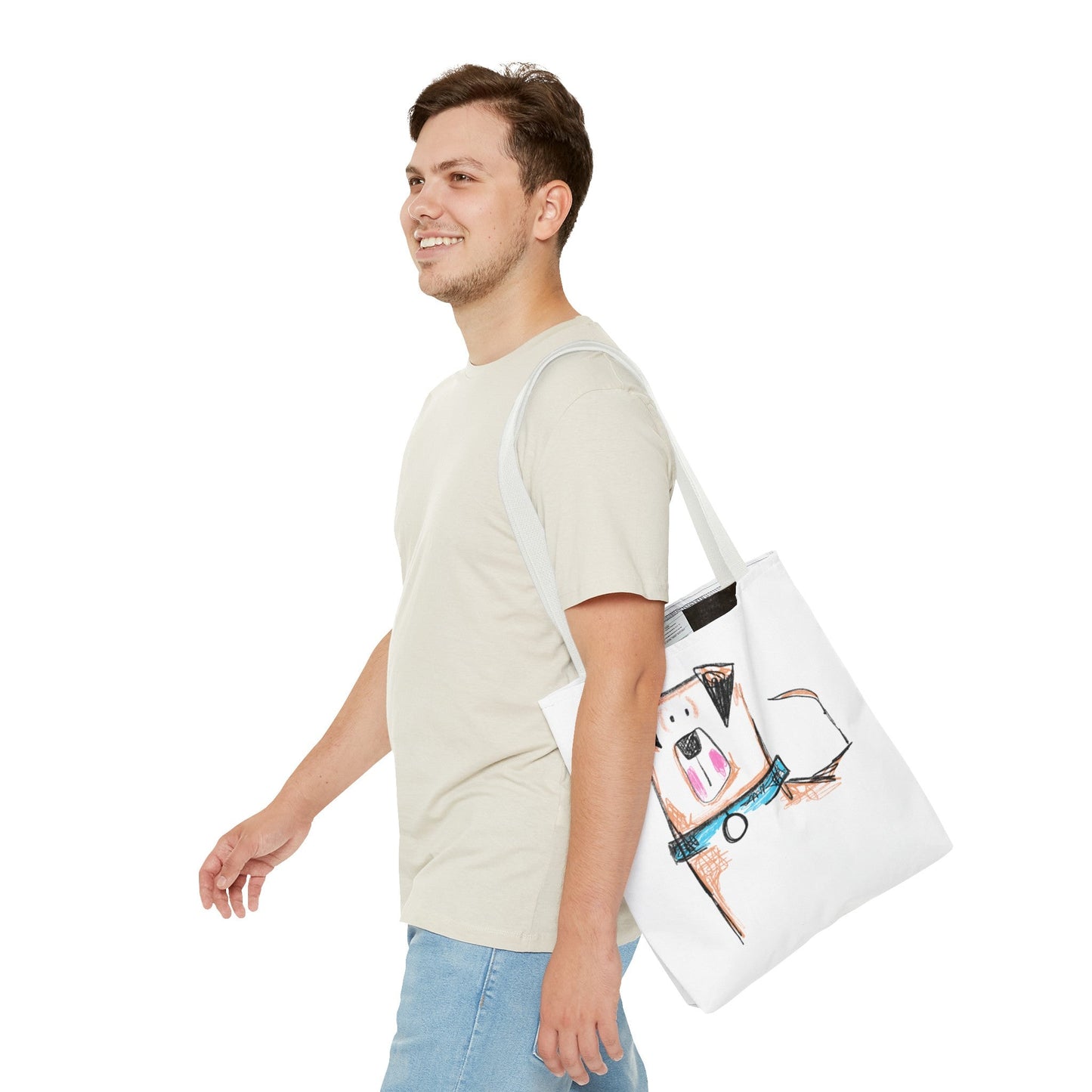Blue collar dog Tote Bag - The muggin shop