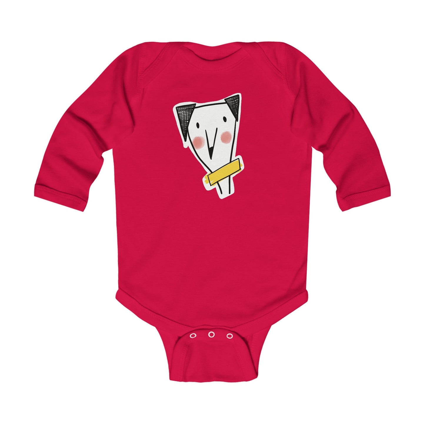 Infant Long Sleeve Bodysuit cheeky dog - The muggin shop