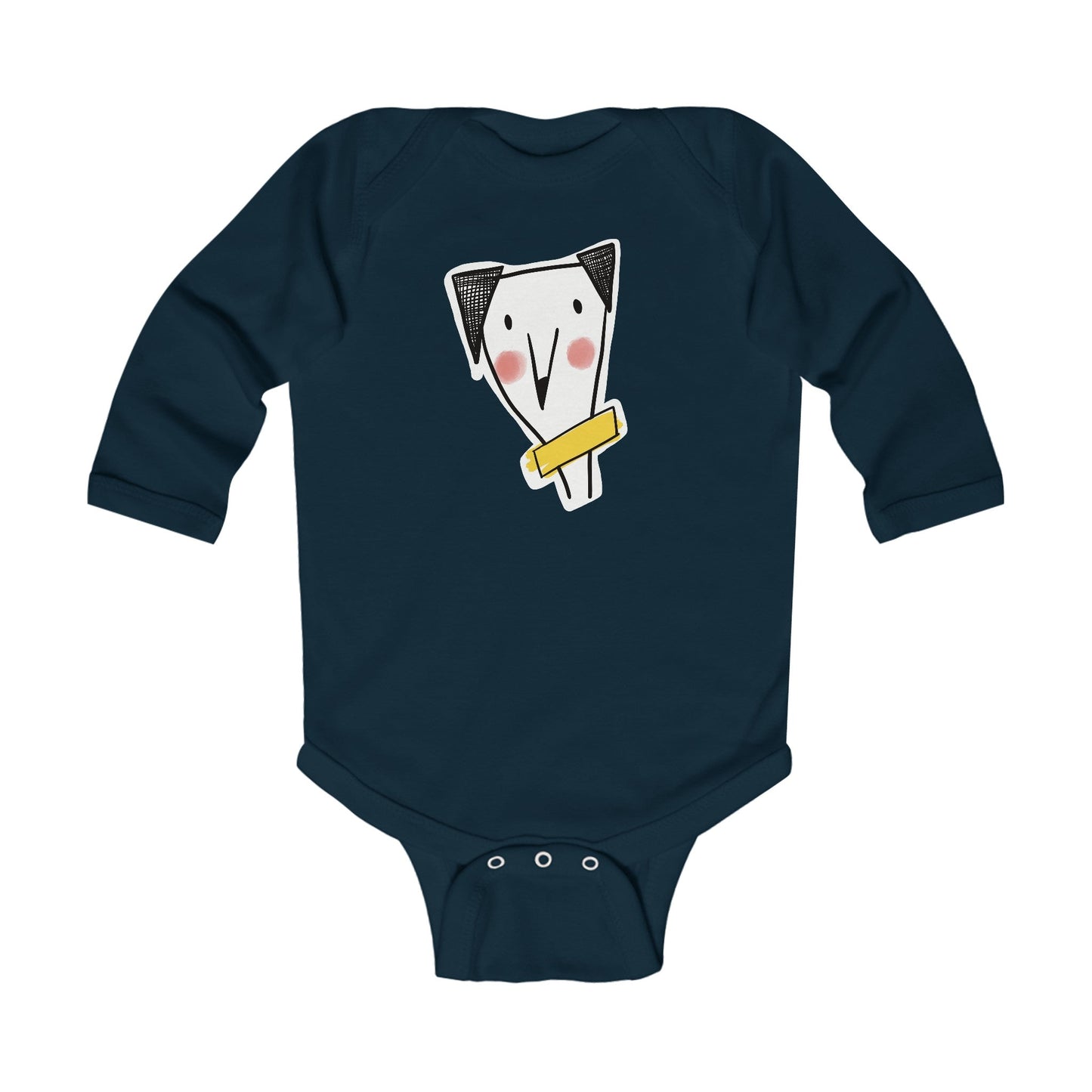 Infant Long Sleeve Bodysuit cheeky dog - The muggin shop