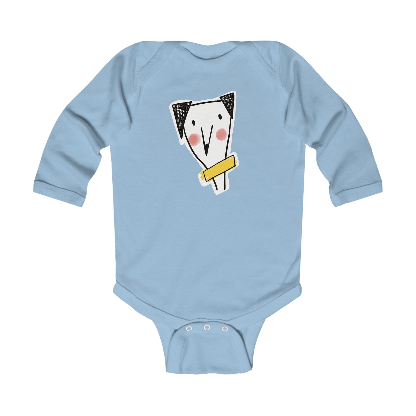 Infant Long Sleeve Bodysuit cheeky dog - The muggin shop