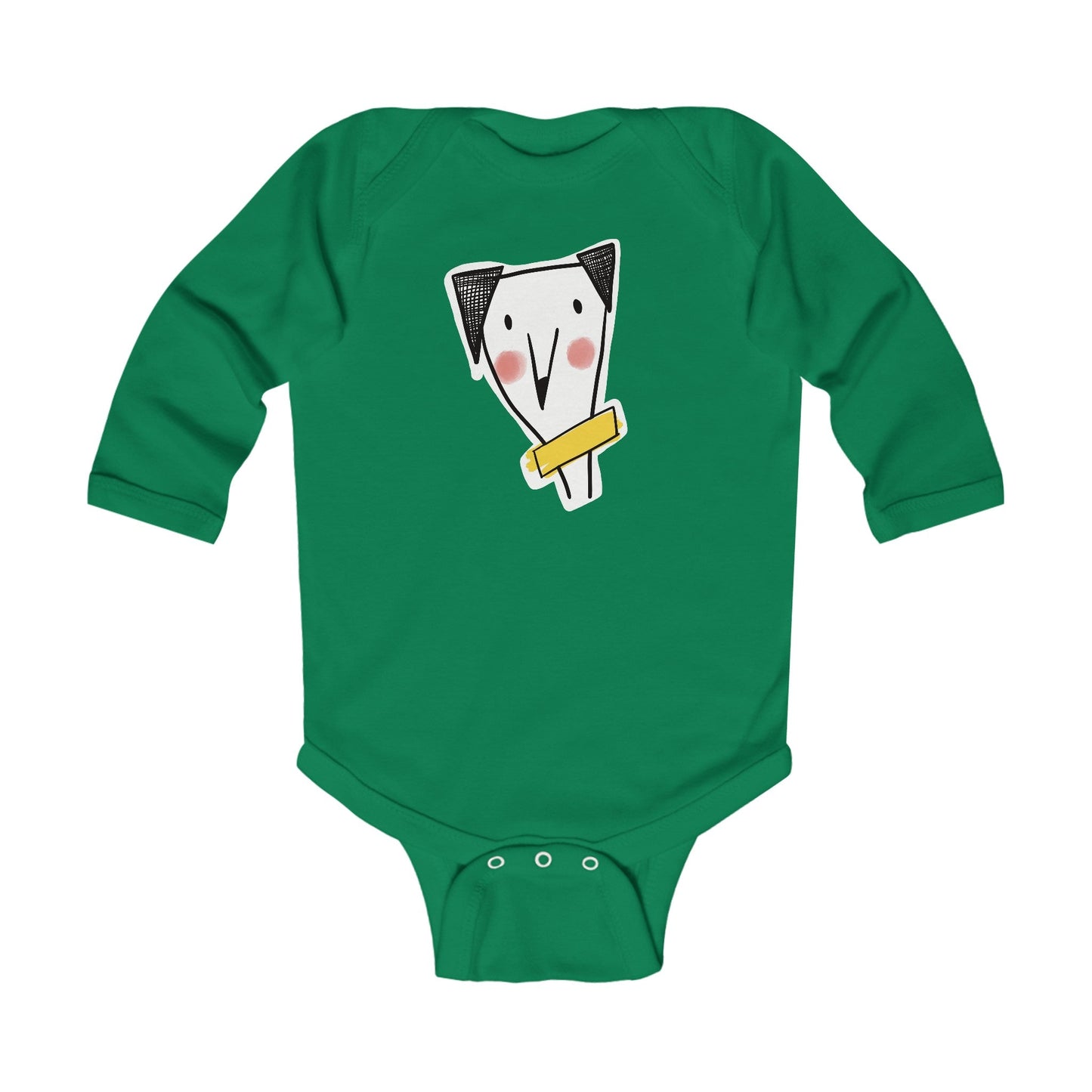 Infant Long Sleeve Bodysuit cheeky dog - The muggin shop