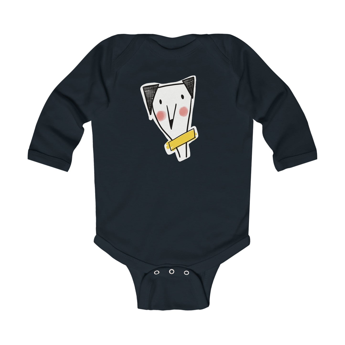 Infant Long Sleeve Bodysuit cheeky dog - The muggin shop