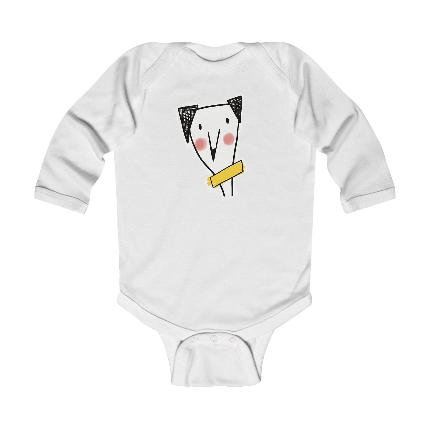 Infant Long Sleeve Bodysuit cheeky dog - The muggin shop
