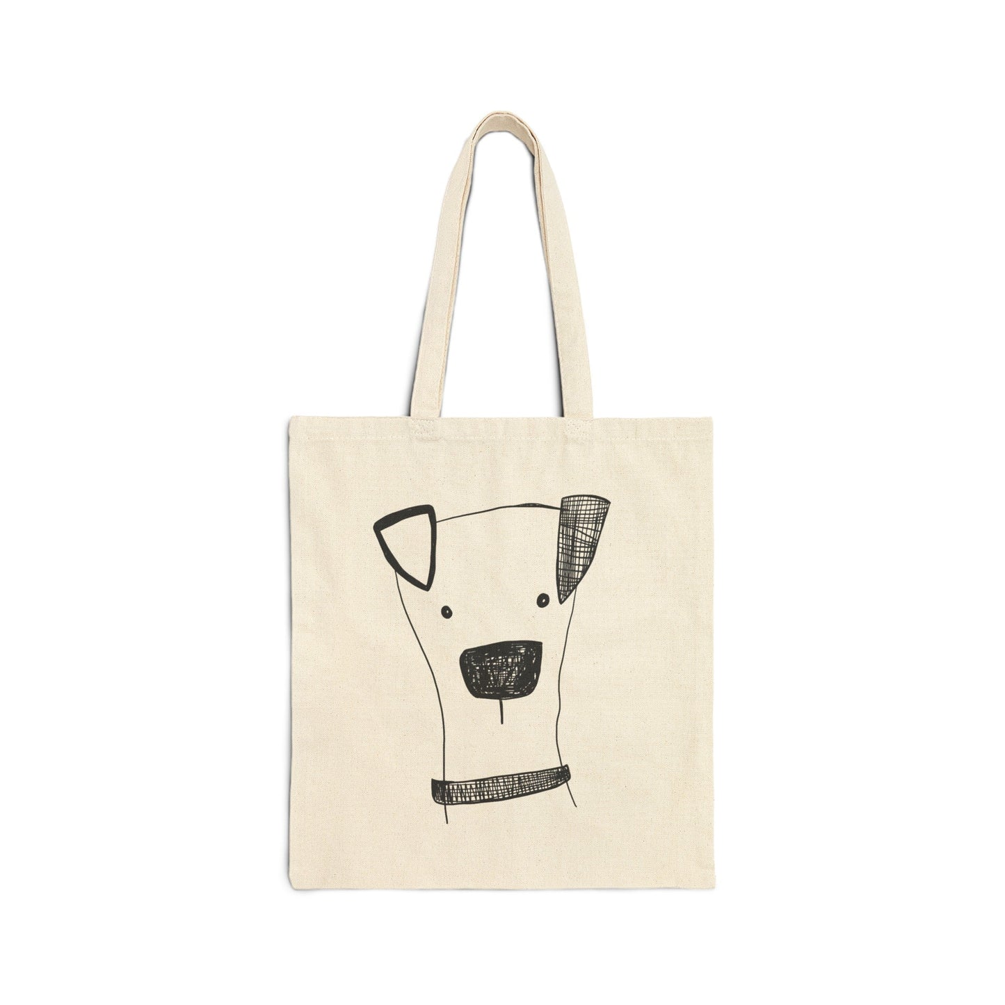 Puppy Cotton Canvas Tote Bag - The muggin shop