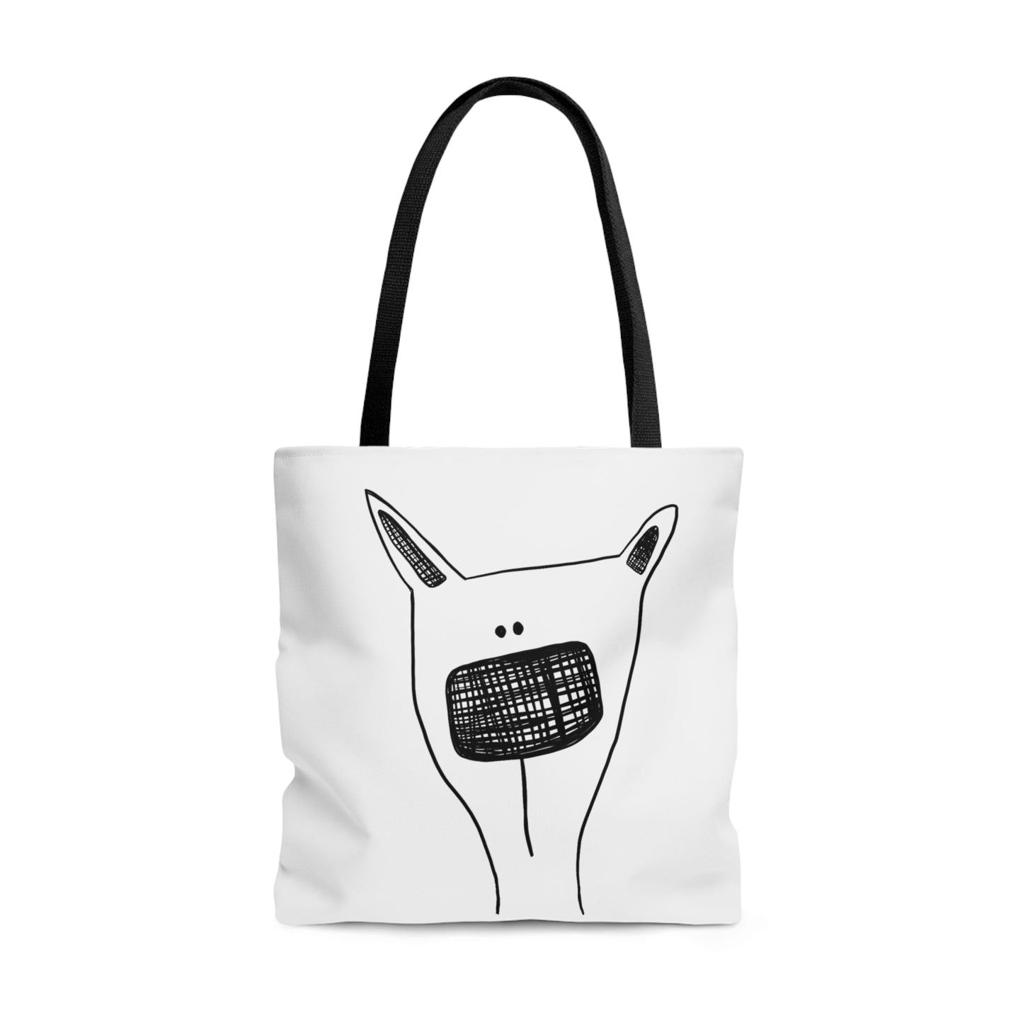 Perky dog Large Tote Bag - The muggin shop