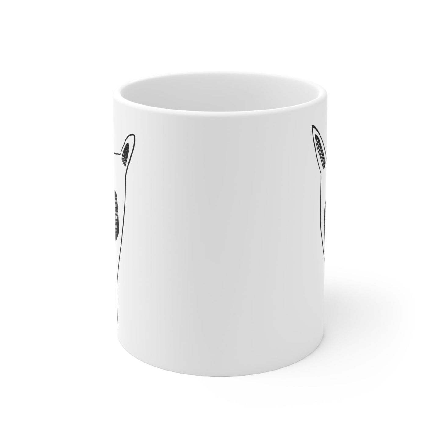 Perky eared dog mug - The muggin shop