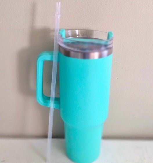 Straw topper caps with 13" long straws - The muggin shop