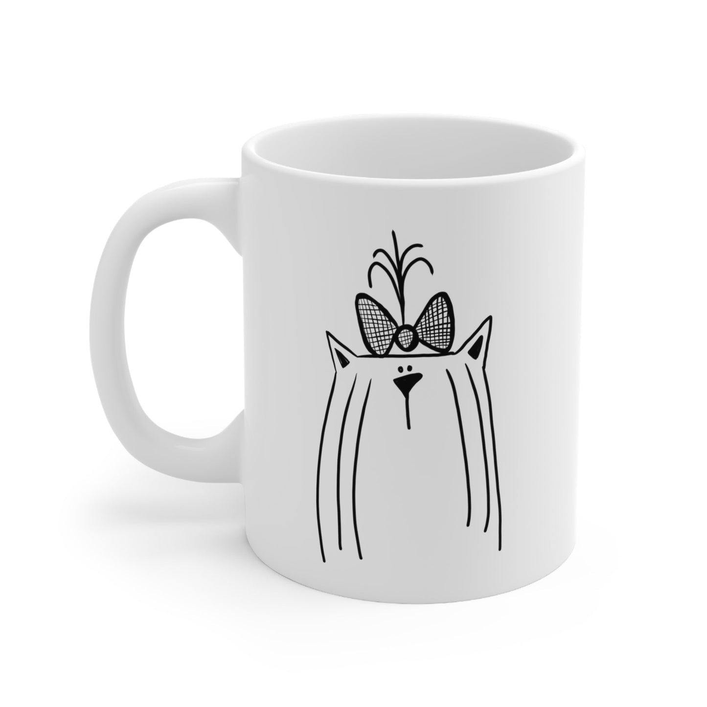 toy long haired lovely dog mug - The muggin shop