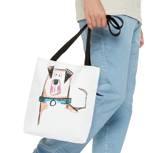 Blue collar dog Tote Bag - The muggin shop