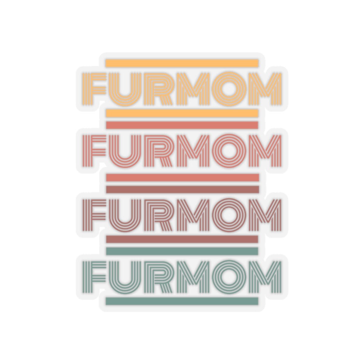 Fur Mom, pet mama sticker - The muggin shop