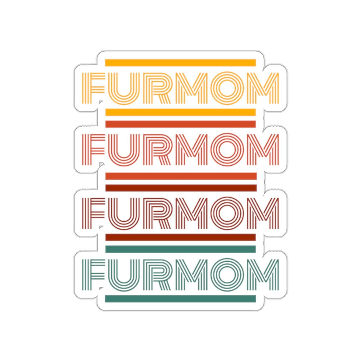 Fur Mom, pet mama sticker - The muggin shop