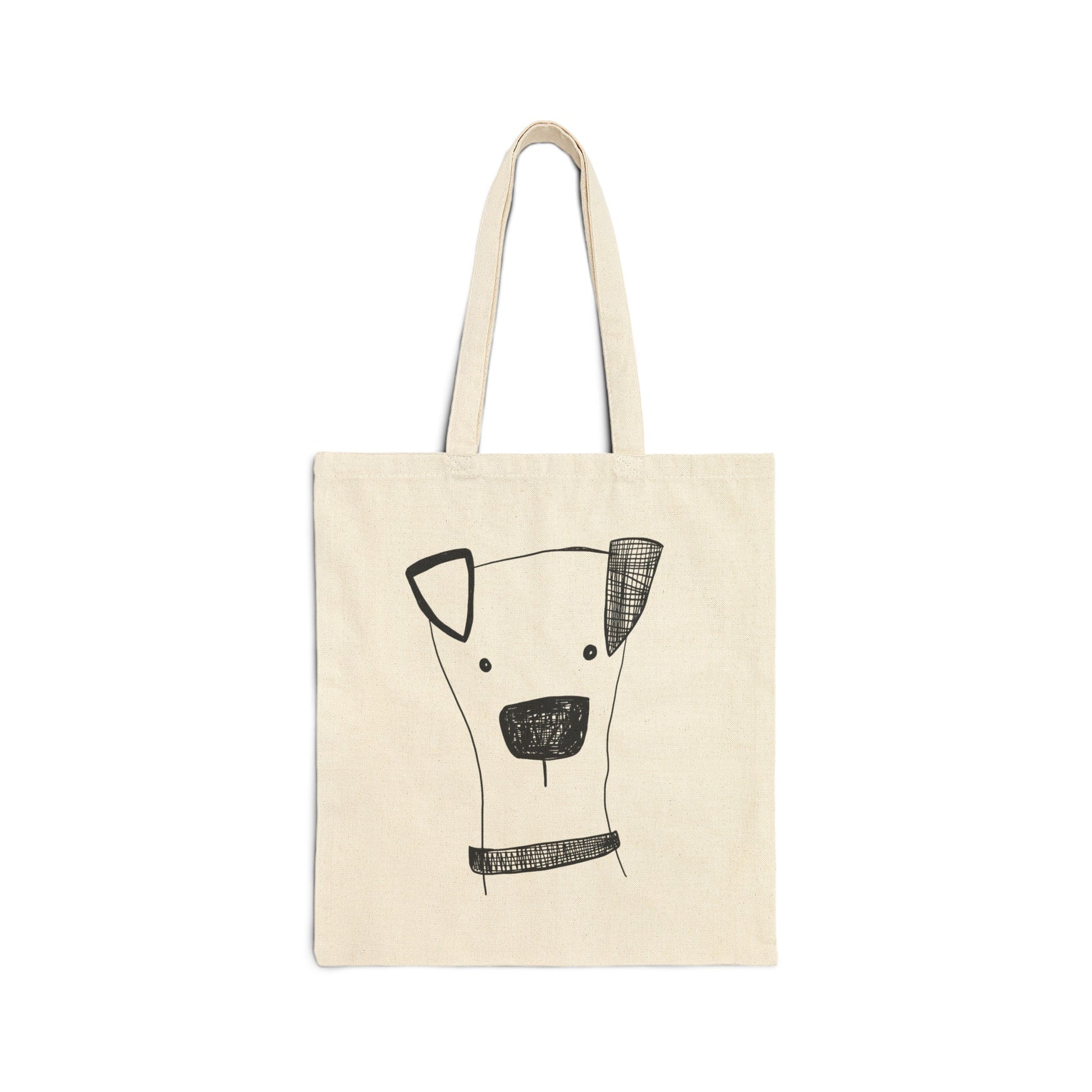 Puppy Cotton Canvas Tote Bag - The muggin shop