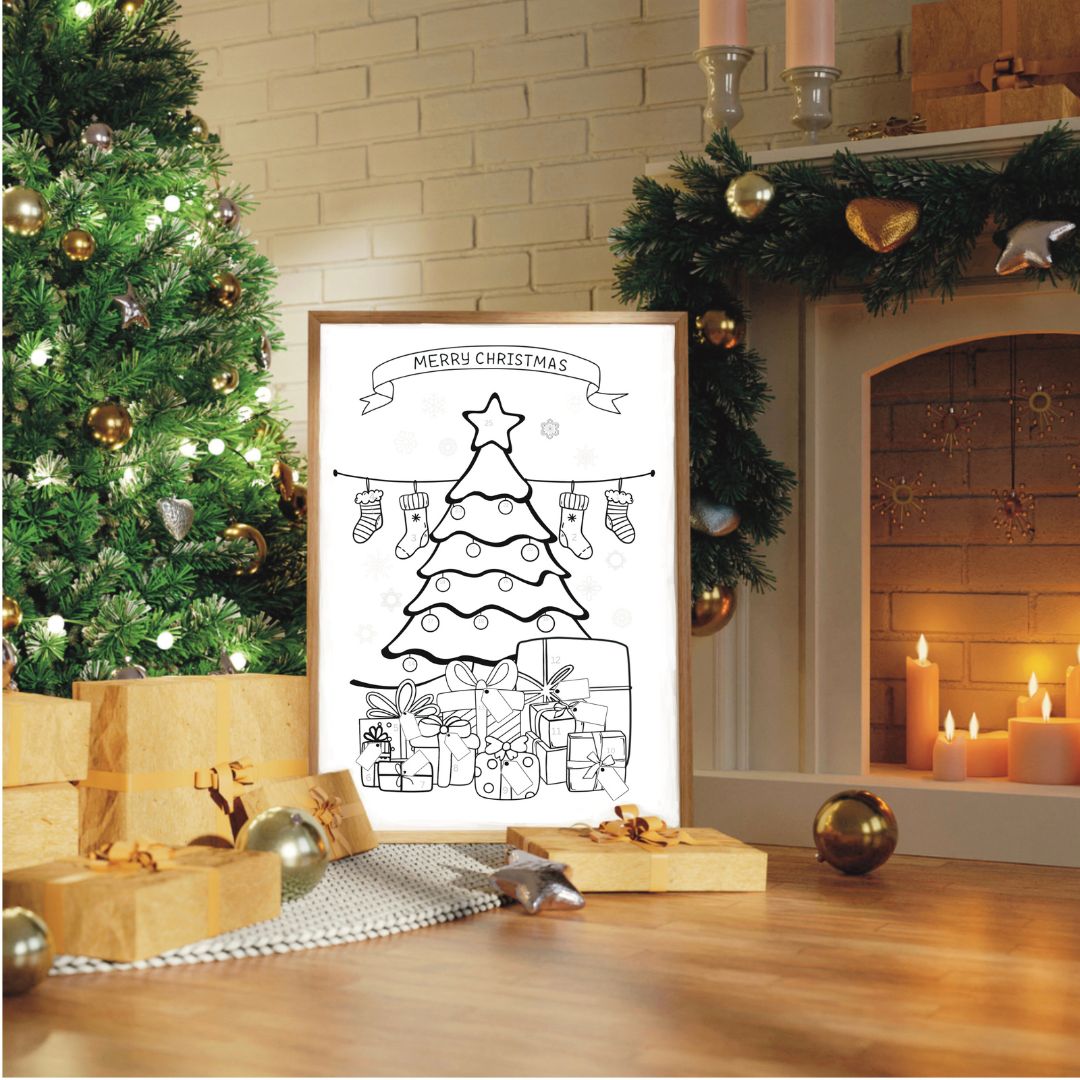 Advent Calendar coloring poster kit - The muggin shop