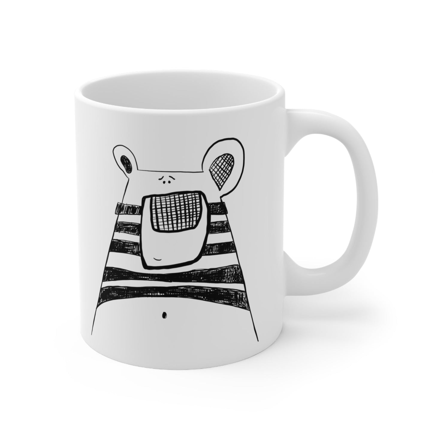 Bear belly button mug - The muggin shop