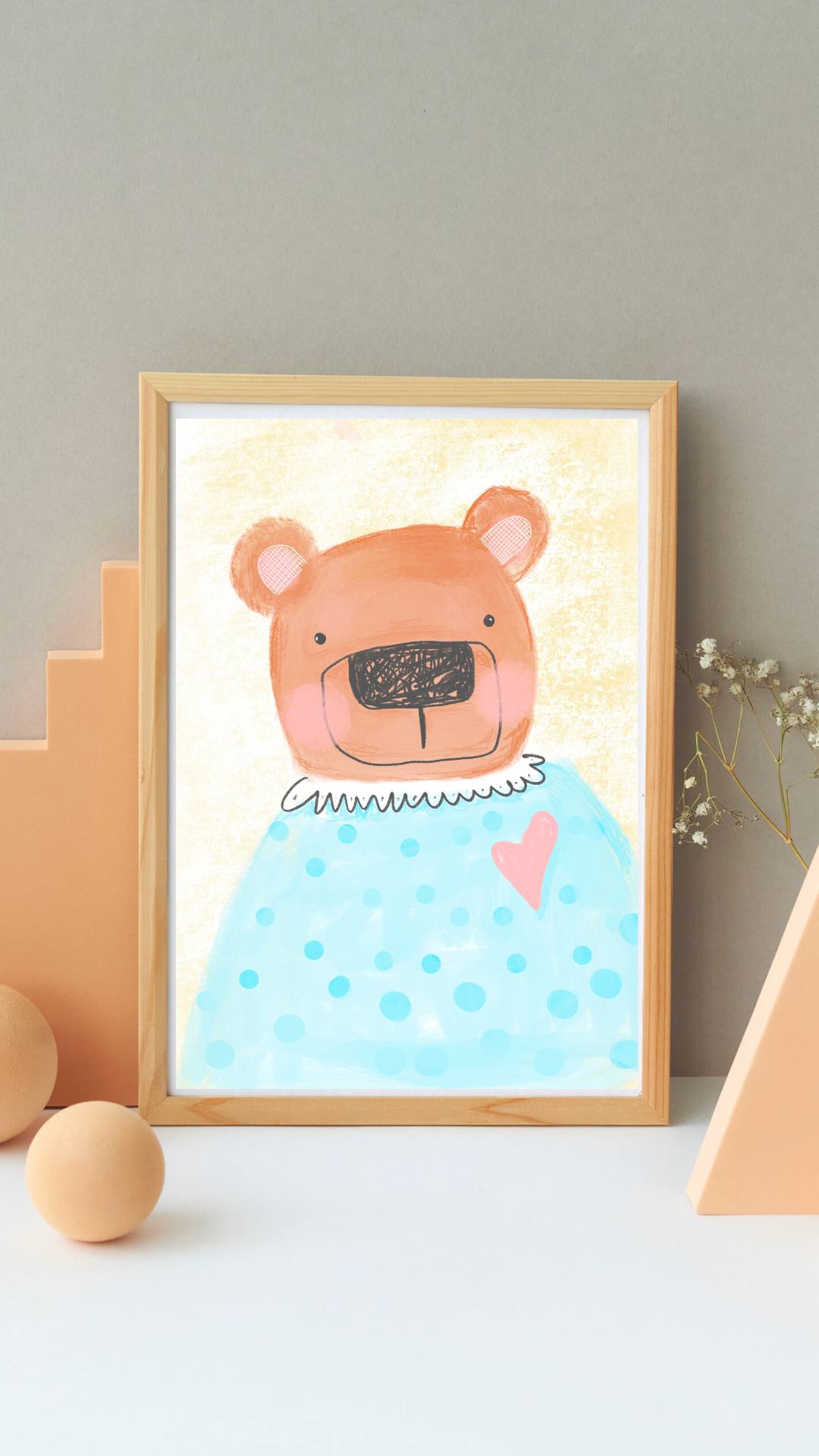 Mama Bear nursery print | This a PRINTABLE - The muggin shop