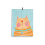 Orange tabby cat poster - The muggin shop