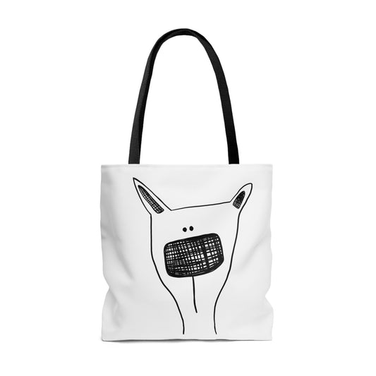 Perky dog Large Tote Bag - The muggin shop