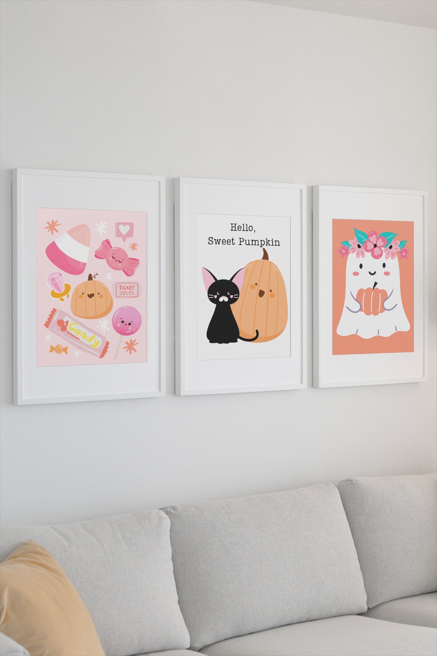 Pink girly You've been Boo'ed design tag set - The muggin shop