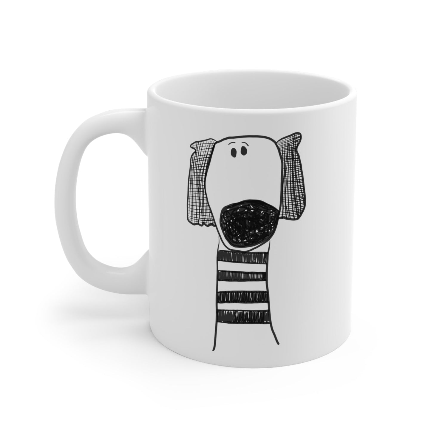 sweater wearing dog mug - The muggin shop