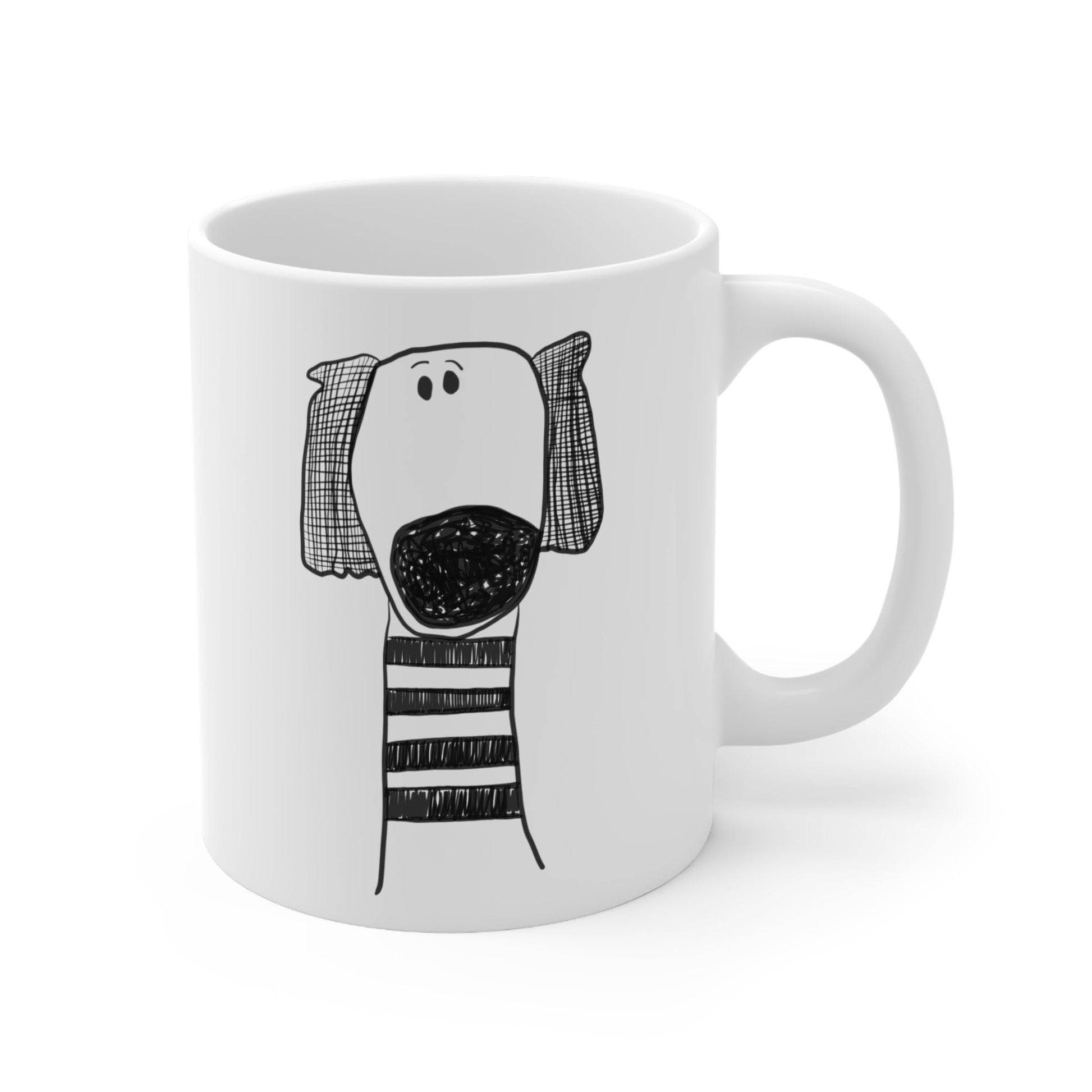 sweater wearing dog mug - The muggin shop